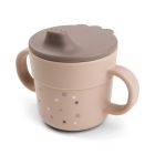 Tasse d'apprentissage Happy dots Rose