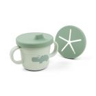 Tasse d'apprentissage et snack Foodie Croco Vert