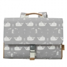Cartable enfant Baleine gris