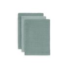 Lot de 3 Gants de toilette bamboo hydrophile Ash green