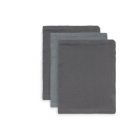Lot de 3 Gants de toilette bamboo hydrophile storm grey