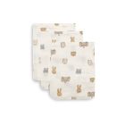 Lot de 3 gants de toilette gaze de coton Jollies