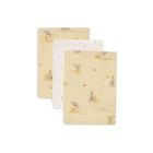 Lot de 3 gants de toilette gaze de coton Kangaroots