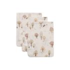 Lot de 3 gants de toilette gaze de coton Tiny Park
