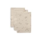 Lot de 3 gants de toilette gaze de coton Woolly