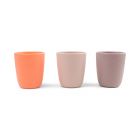 Lot de 3 gobelets en silicone Rose mixte