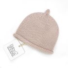 Bonnet en laine bébé Coloris Rose - Taille 1 à 3 mois