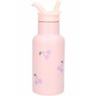 Gourde enfant cerises 350 ml rose