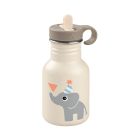 Gourde en inox avec paille Celebration 350 ml Sand