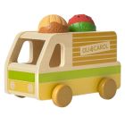 Camion en bois avec 2 balles sensorielles Le Potager