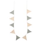Guirlande fanions coton longueur 250 cm - Jardin enchanté