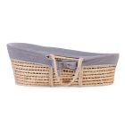 Habillage de couffin Moïse Jersey Gris