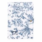 Protège carnet de santé en Toile de Jouy Bleu
