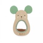 Hochet sonore en bois Souris