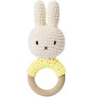 Hochet anneau de dentition Miffy jaune pastel
