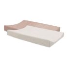 Lot de 2 housses matelas à langer éponge 50 x 70 cm Wild Rose et Ivory