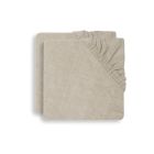 Lot de 2 housses matelas à langer éponge 75 x 85 cm Nougat