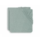 Lot de 2 housses matelas à langer 50x70 cm Éponge Ash Green