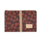 Tapis à langer nomade Hyde Park Maroon Poppies