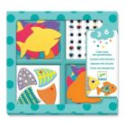 Gommettes stickers J'aime les poissons