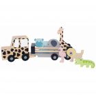 Camion remorque Jeep safari bois