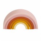 Jouet à empiler Arc en ciel rose