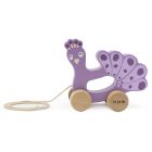 Jouet à tirer en bois Mrs. Peacock