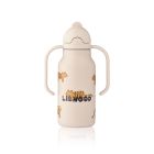 Gourde isotherme enfant 250 ml à poignées Kimmie Tiger Sandy