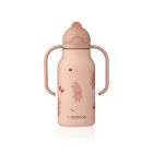 Gourde isotherme enfant 250 ml à poignées Kimmie Wild child Rose