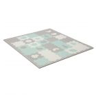 Tapis en mousse puzzle 3D Luno Shapes - Mint