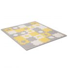 Tapis en mousse puzzle 3D Luno Shapes - Yellow