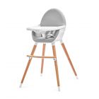 Chaise haute Fini pieds en bois - Grey
