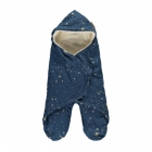 Couverture nomade Kiss me Gold stella night blue