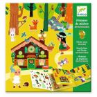 Stickers repositionnables avec décors La forêt magique