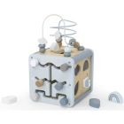 Cube d'activités en bois - Bleu
