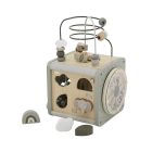 Cube d'activités en bois - Vert olive
