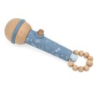 Micro en bois Bleu