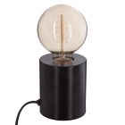 Lampe socle Saba Noire