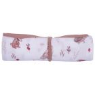 Lange en double gaze de coton gaufré clairière / Mocha