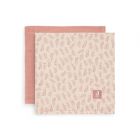 Lot de 2 langes coton hydrophile 115x115 cm Meadow Rosewood