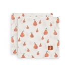 Lot de 2 langes coton hydrophile 115x115 cm Pear