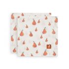 Lot de 2 langes coton hydrophile 115x115 cm Pear