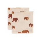 Lot de 2 langes coton hydrophile 115x115 cm Savannah