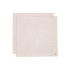 Lot de 2 langes gaze de coton 115x115 cm Miffy Stripe Biscuit