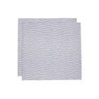 Lot de 2 langes gaze de coton 115x115 cm Miffy Stripe Navy