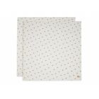 Lot de 2 langes coton hydrophile 115x115 cm Rosehip