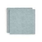 Lot de 2 langes coton hydrophile 115x115 cm Snake Ash Green