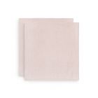 Lot de 2 langes coton hydrophile 115x115 cm Snake Pale Pink