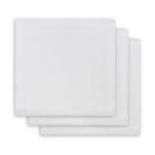 Lot de 3 langes coton hydrophile 70x70 cm White