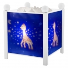 Lanterne Magique Sophie la girafe Voie Lactée - bois blanc 12V